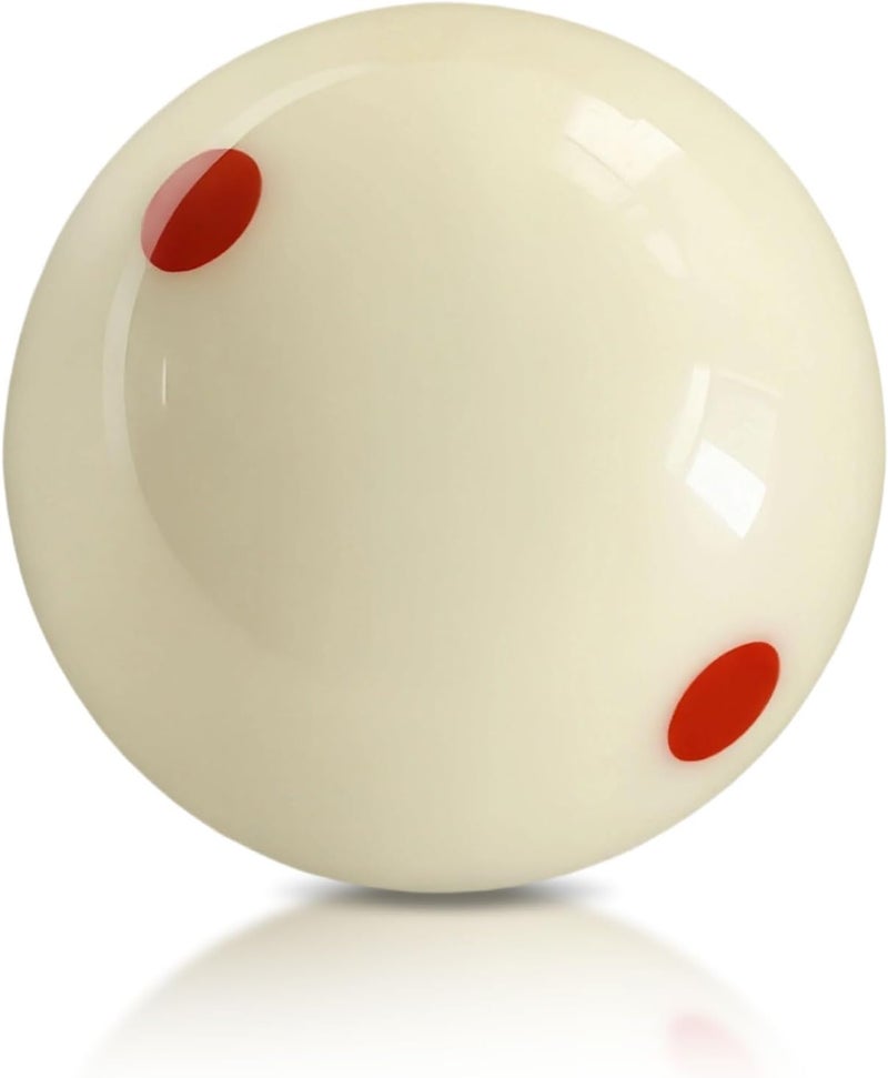 HMQQ 2 1/4" Pool Cue Ball and Professional AAAA Grade Billiards Balls, White Cue Ball, Set of 1,6oz - Image 1